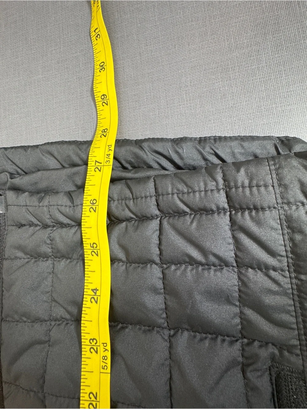 The North Face Quilted Puffer Jacket Men Small Black Full Zip Hybrid